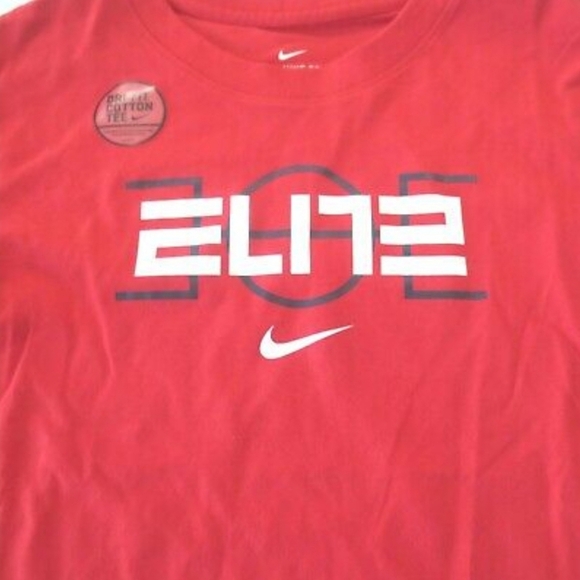 Nike ELITE Long Sleeve Top Shirt CI9654-657 Red Boy’s Size Large - Picture 3 of 6